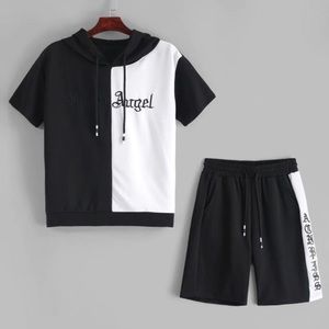 Hooded T-shirt And Shorts